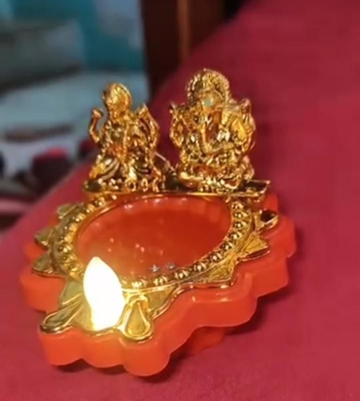 Water Laxmi Ganesh Diya Pack of 2