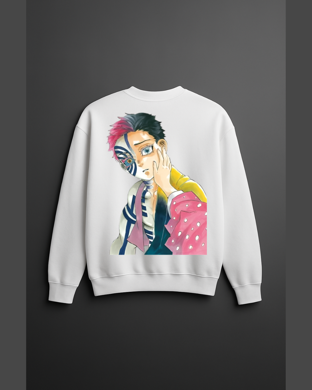 Akaza Half-Face Character Sweatshirt