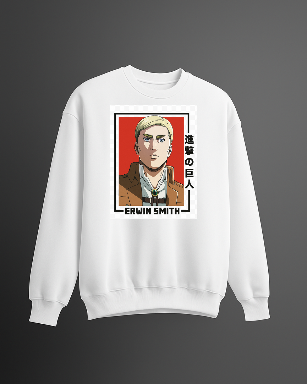 Erwin Smith Commander Portrait Sweatshirt | Attack on Titan Survey Corps