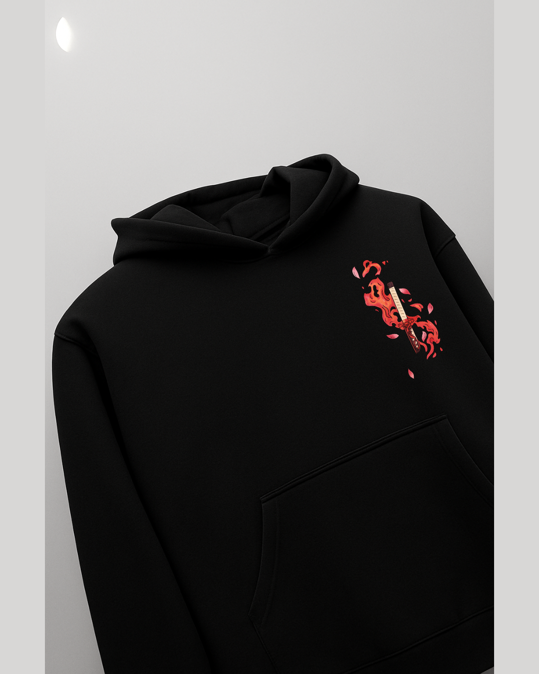 Tanjiro Kamado Silhouette Art Black Hoodie