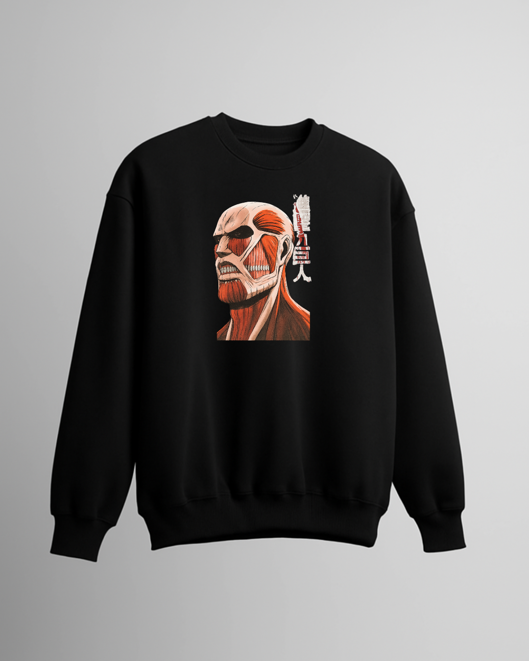 Attack on Titan Colossal Titan Scream Black Sweatshirt