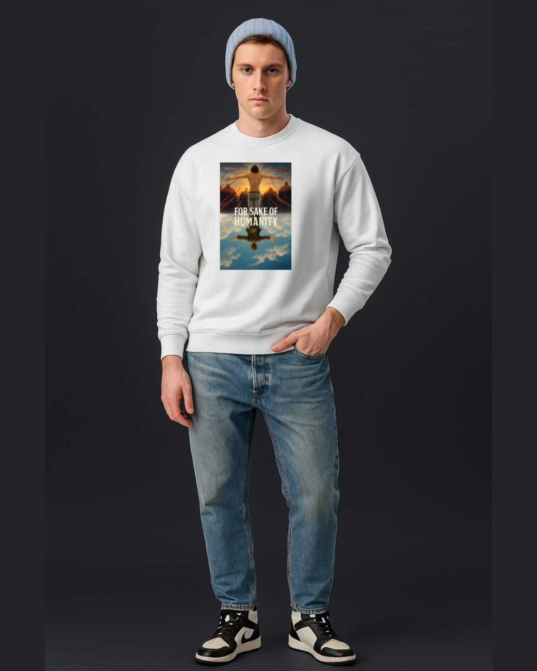 Eren Yeager For Sake of Humanity Duality Sweatshirt