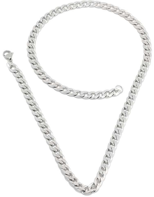Delicate Men's Silver Plated Chain