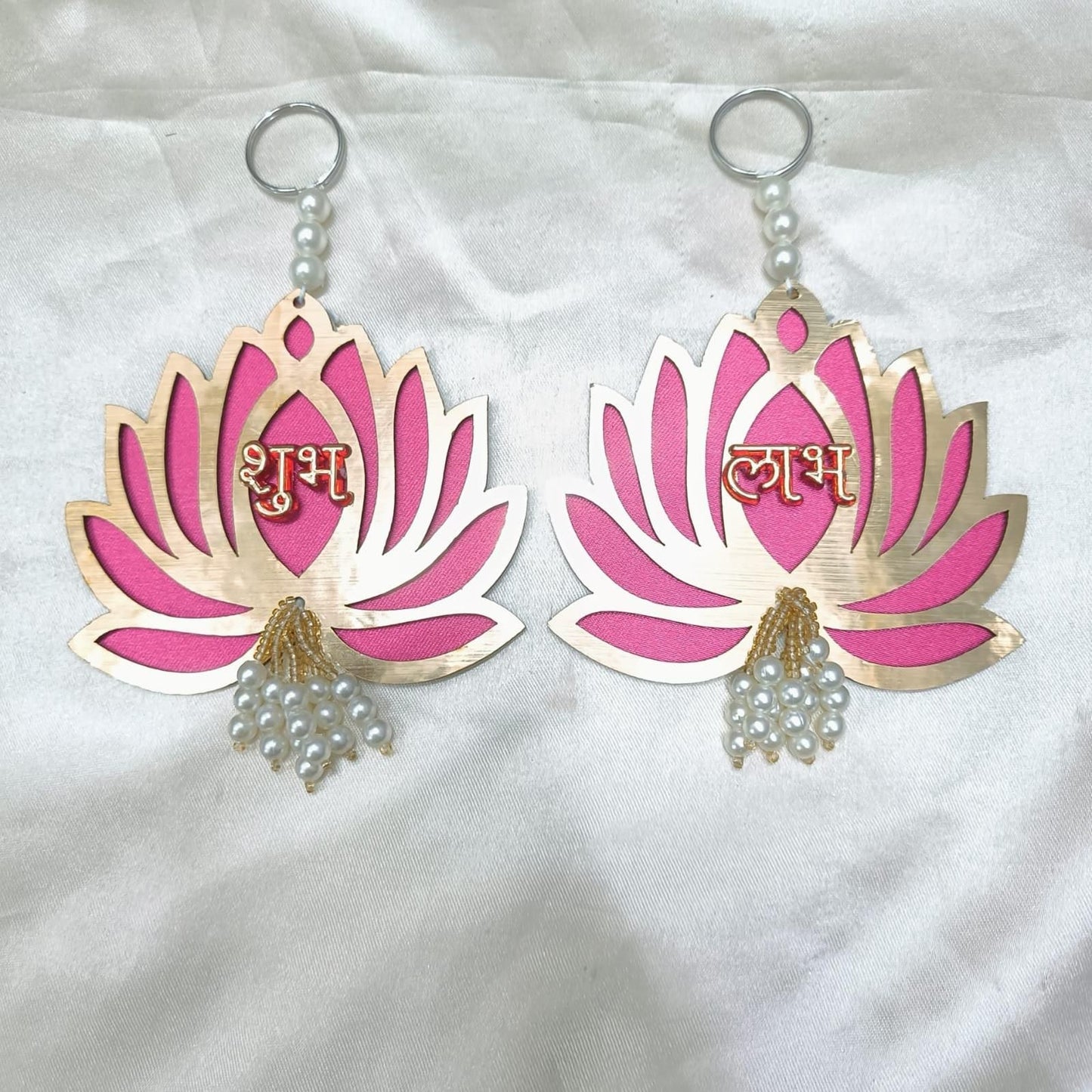 Premium Quality MDF Hanging Subh Labh (Pair of 1)