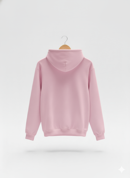 Plain Pink on the go Hoodie