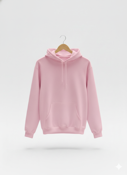 Plain Pink on the go Hoodie