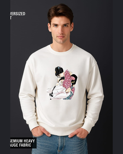 Akaza Half-Face Character Sweatshirt