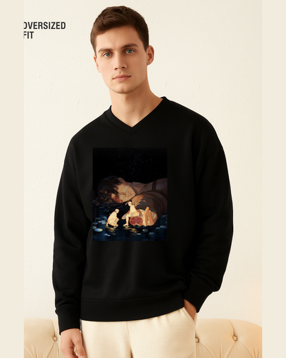Levi Ackerman's Memory V-Neck Sweatshirt | Attack on Titan Emotional Art