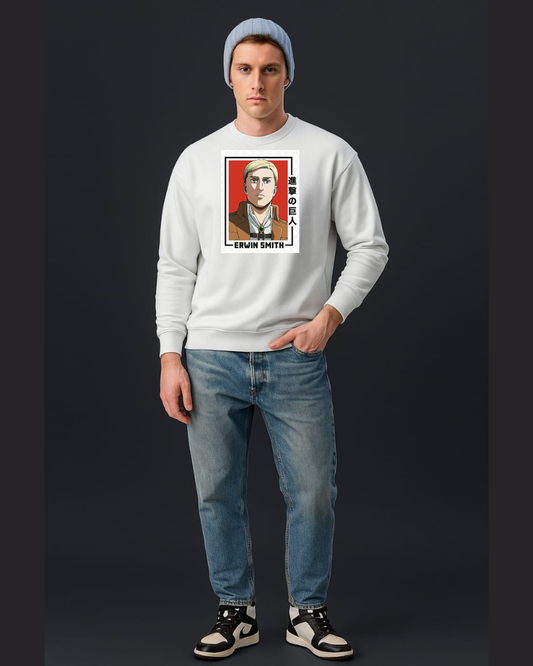 Erwin Smith Commander Portrait Sweatshirt | Attack on Titan Survey Corps