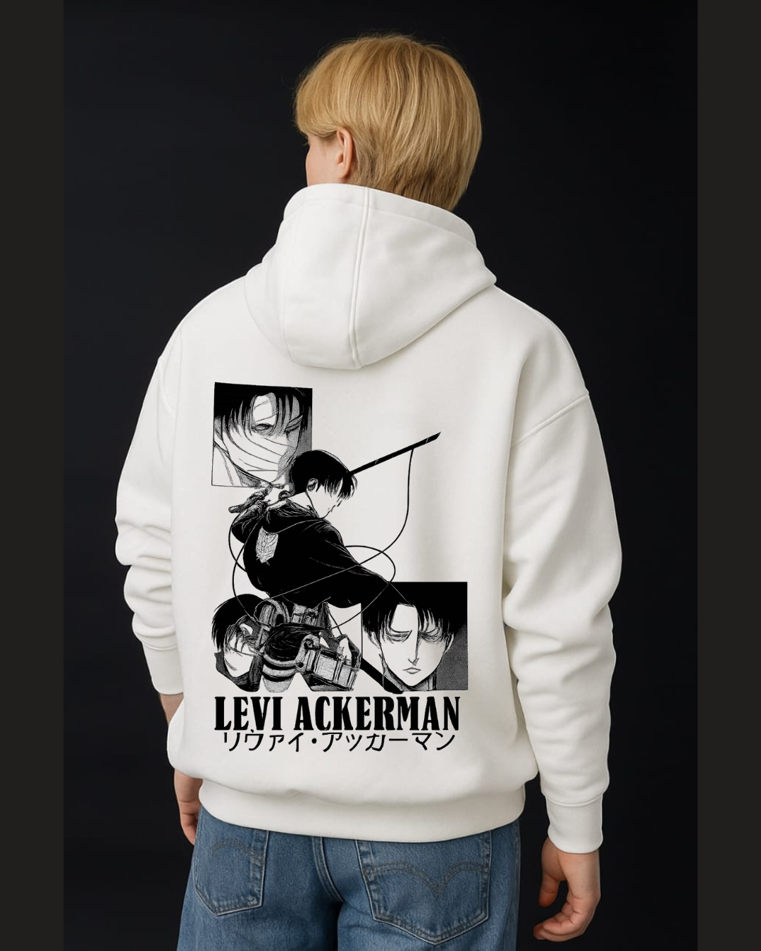 Levi Ackerman Action Manga Panel Hoodie | Attack on Titan Survey Corps