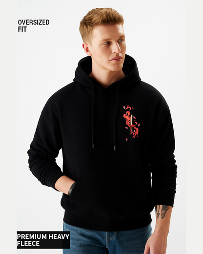 Tanjiro Kamado Silhouette Art Black Hoodie