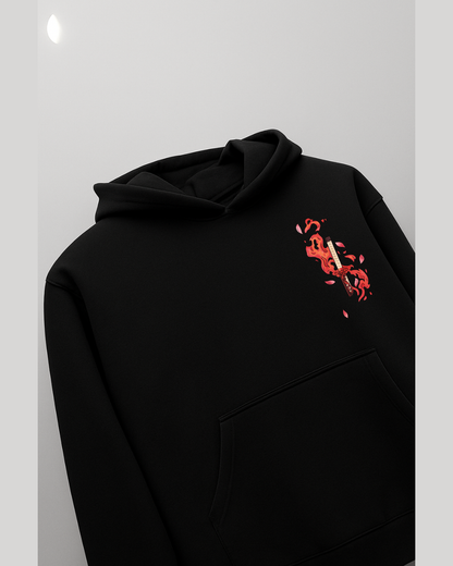 Tanjiro Kamado Silhouette Art Black Hoodie