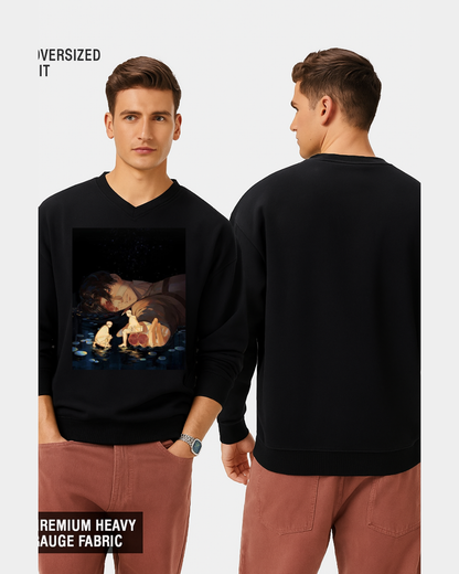 Levi Ackerman's Memory V-Neck Sweatshirt | Attack on Titan Emotional Art