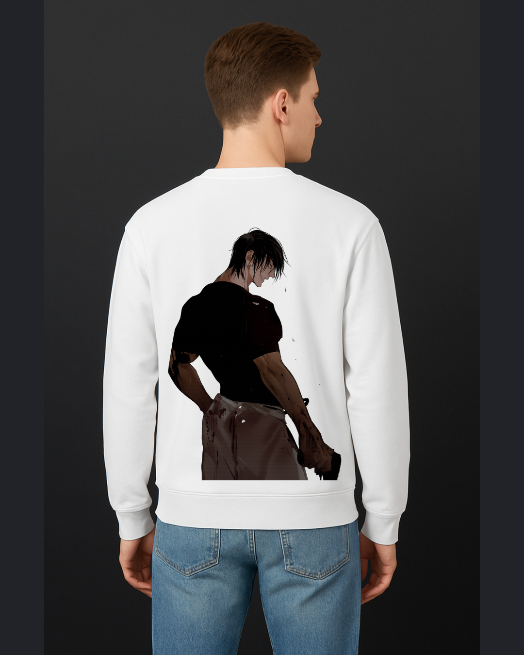 Megumi Fushiguro Eyes & Divine Dogs Kanji Sweatshirt