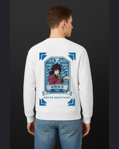 Giyu Tomioka Water Hashira Japanese Poster Sweatshirt
