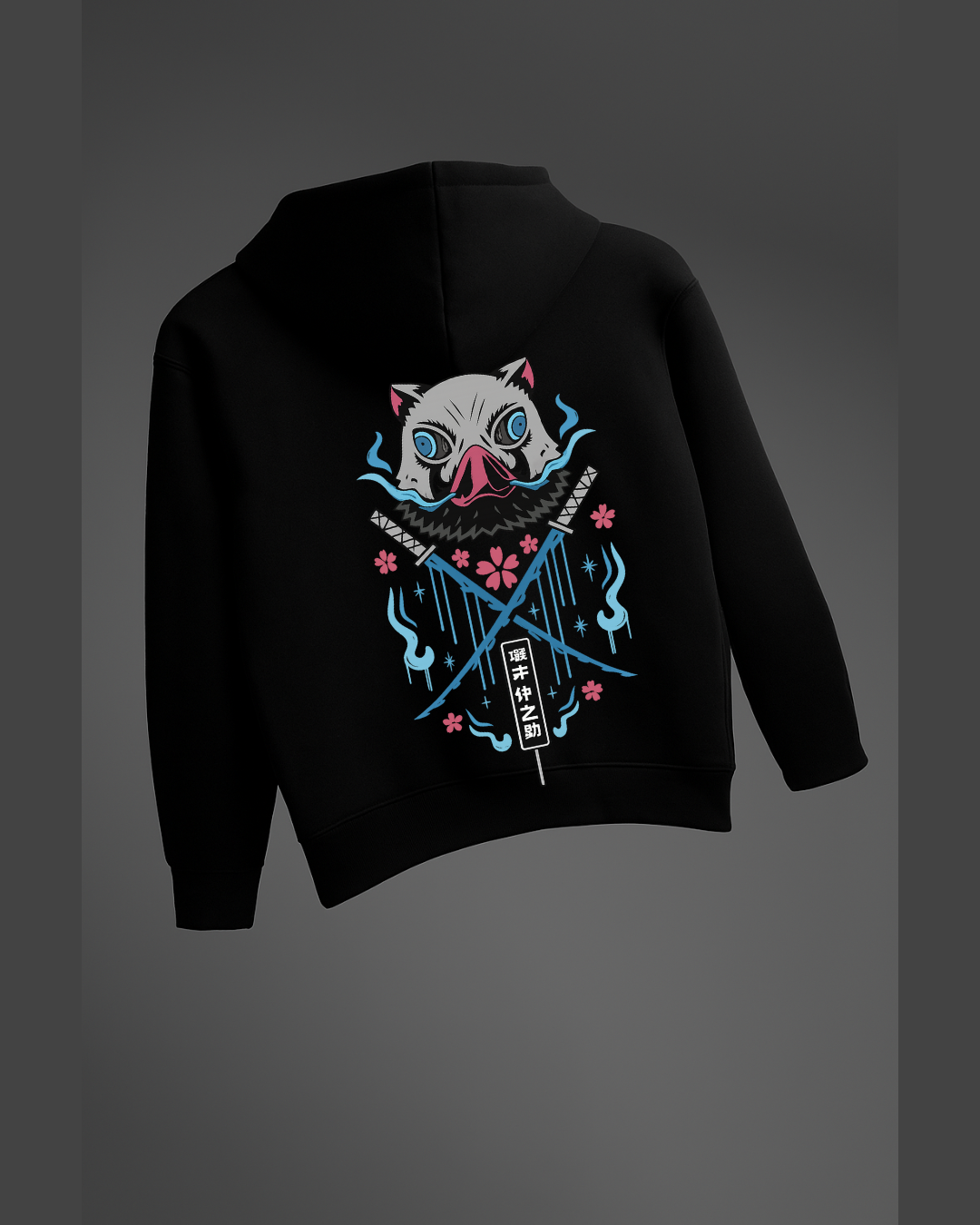 Inosuke Hashibira Boar Mask & Swords Zipper