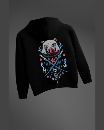 Inosuke Hashibira Boar Mask & Swords Zipper