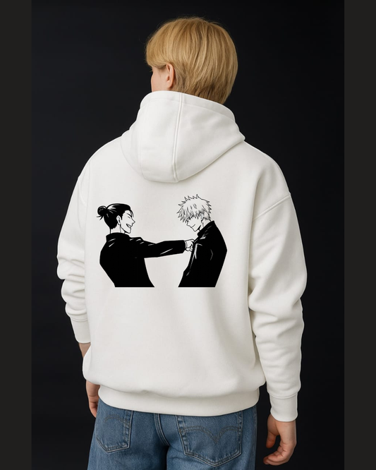 Gojo and Geto Black & White Best Friends Hoodie