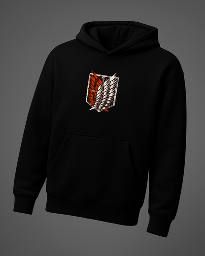 Eren Yeager & Attack Titan Duality Black Hoodie