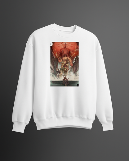 Attack on Titan Survey Corps vs War Hammer Sweatshirt