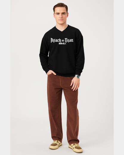 Attack on Titan Armored Titan Run Black Sweatshirt