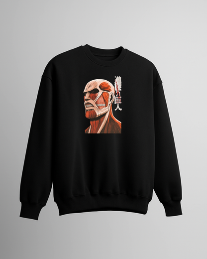 Attack on Titan Colossal Titan Scream Black Sweatshirt