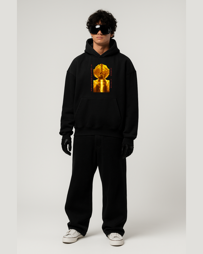 Zenitsu Agatsuma Lightning Fire Oversized Hoodie