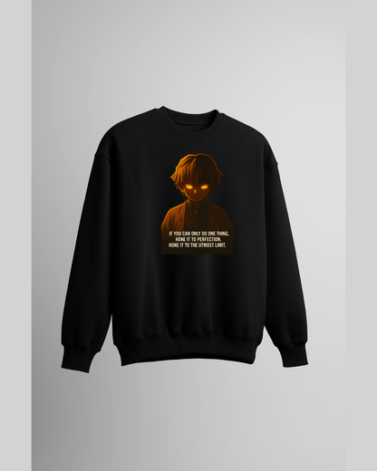 Zenitsu Thunder Breathing Oversized Crewneck