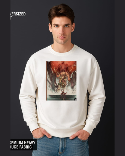 Attack on Titan Survey Corps vs War Hammer Sweatshirt